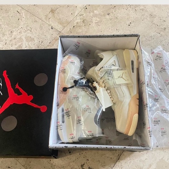 Off white Jordan 4s